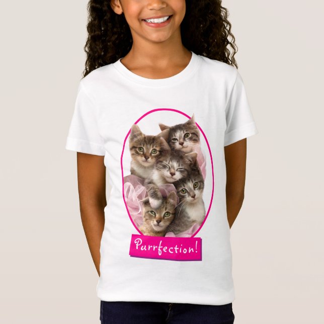 Kittens i Tutus T Shirt (Framsida)