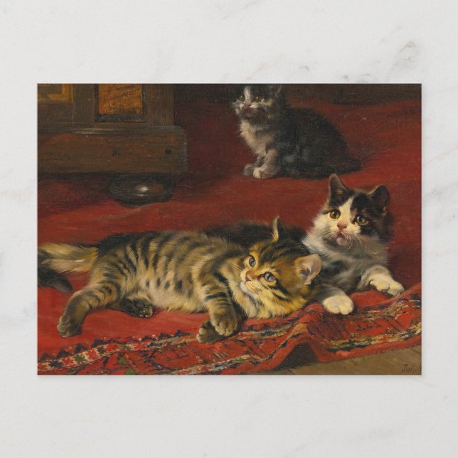 Kittens | Julius Adam the Younger Vykort (Framsida)
