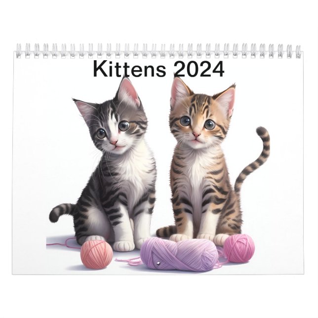 Kittens kalender 2024 (Omslag)