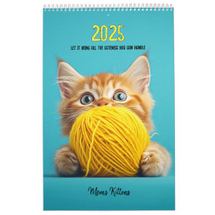 Kittens leker med Boll av Wool Kalender