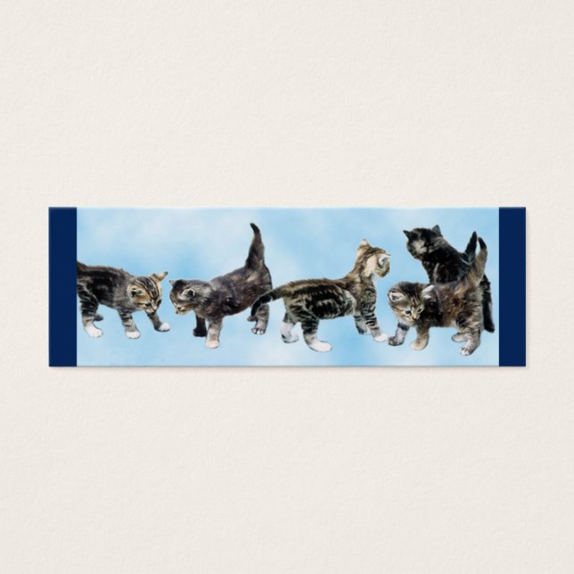 Kittens Mini Bookmark Litet Visitkort (Framsidan)