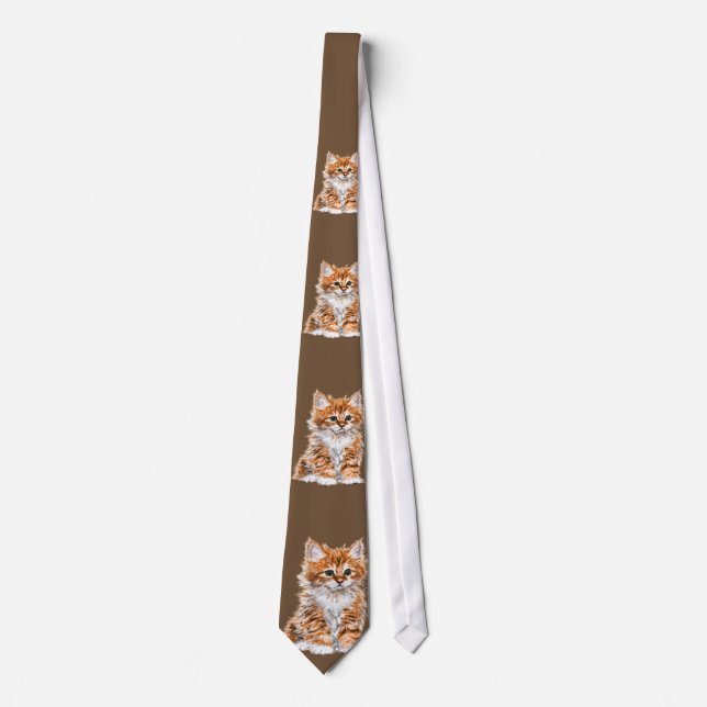 Kittens Neck Tie I Kärlek Pets - Ditt Färg Slips (Framsida)