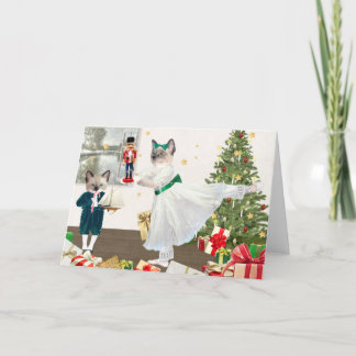 Kittens Nutcracker Greeting Card Kort
