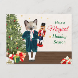 Kittens Nutcracker Helgdag vykort