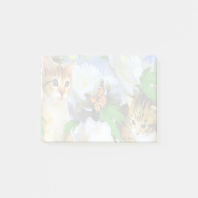 Kittens och Butterflies Post-it Block (Framsida)
