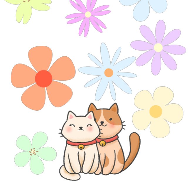 Kittens och Flowers T Shirt (Skapare uppladdad)