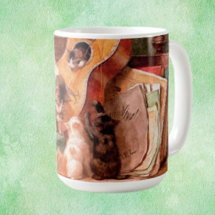 Kittens och Guitar - Musikers Kaffemugg