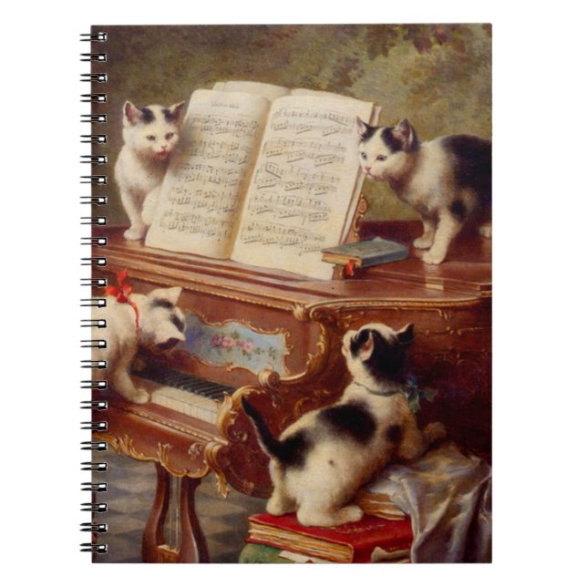 Kittens och Piano Anteckningsbok (Framsidan)