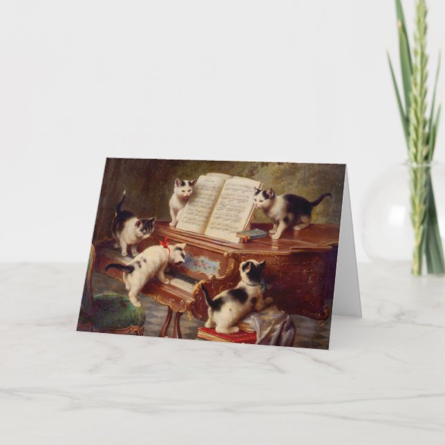 Kittens och Piano Inbjudan (Framsida)