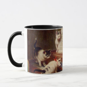 Kittens och Piano Mugg