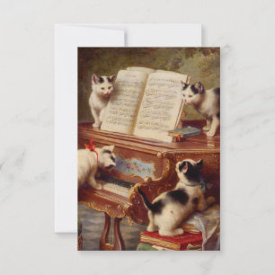 Kittens och Piano OSA Kort