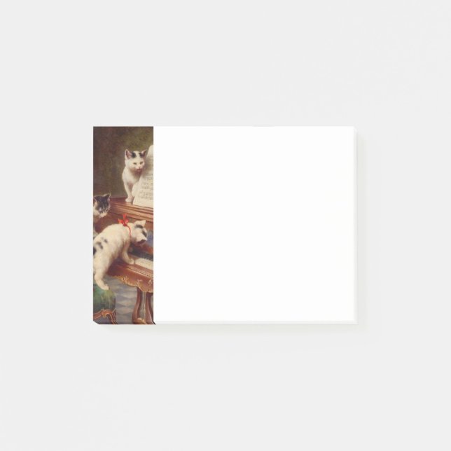Kittens och Piano Post-it Block (Framsida)