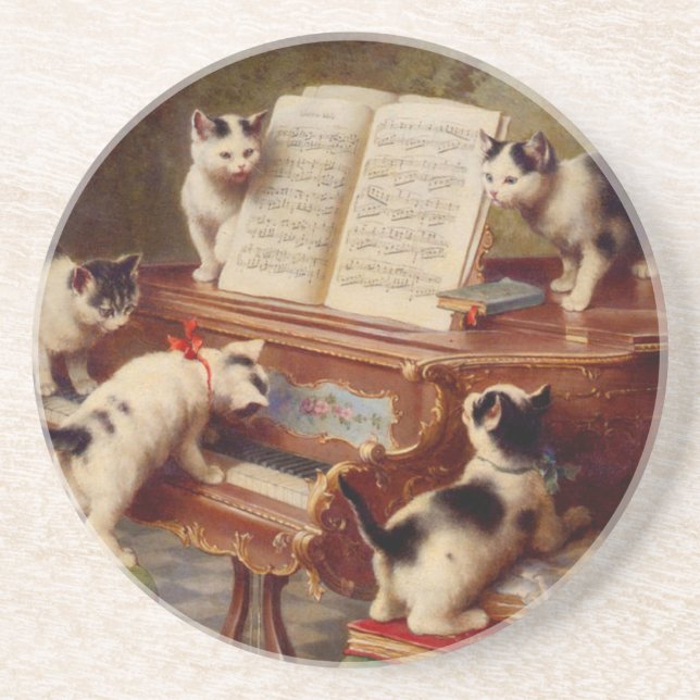Kittens och Piano Underlägg (Framsidan)