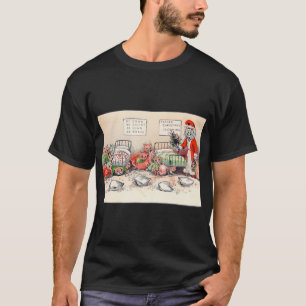 Kittens och Santa Cat, Louis Wain T Shirt