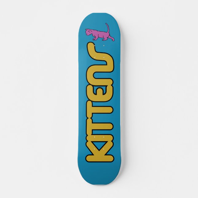 Kittens Old school Board Mini Skateboard Bräda 18,5 Cm (Framsida)