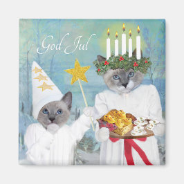 Kittens' Santa Lucia Magnet