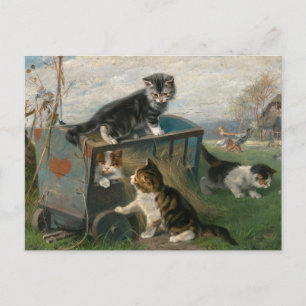 Kittens Spela Julius Adam the Younger Vykort