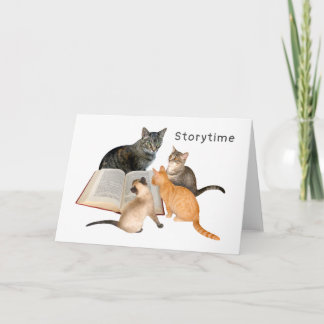 Kittens storytime-kort helgkort