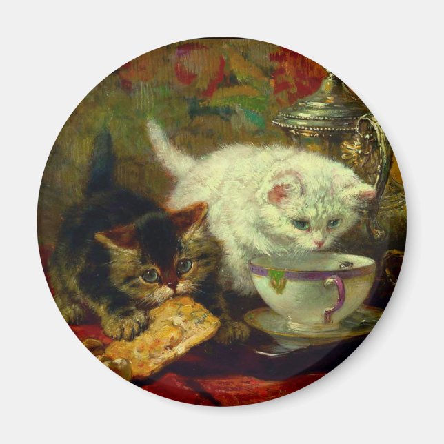 Kittens Tea Party Magnet (Framsidan)