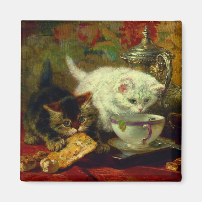Kittens Tea Party Magnet (Framsidan)