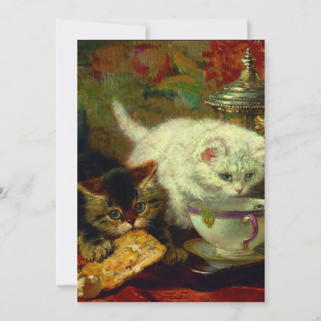 Kittens Tea Party Spara Datumet (Framsida)