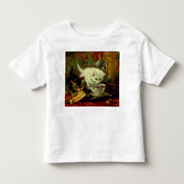 Kittens Tea Party T Shirt (Framsida)