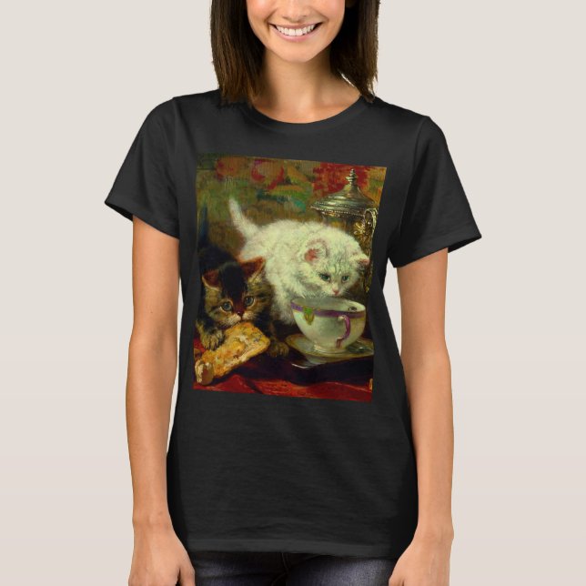 Kittens Tea Party T Shirt (Framsida)
