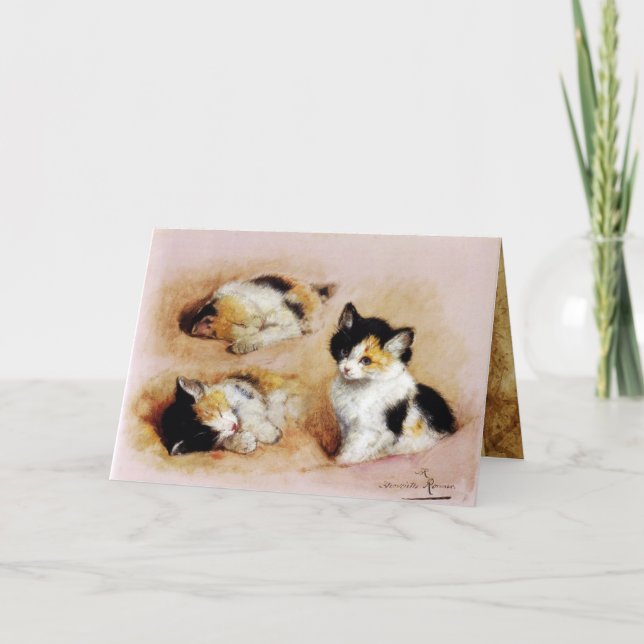 KITTENS Uppvaknande Kort (Framsida)