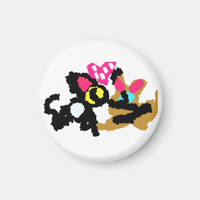 Kittens Valentine Magnet (Framsidan)