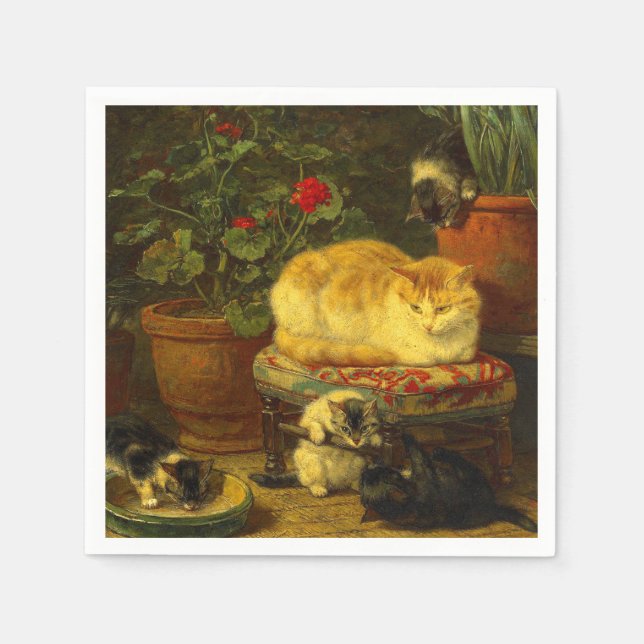 Kittens vid Play Pappersservett (Framsidan)