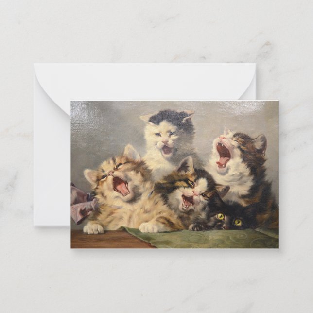 Kittensymfoni av Julius Adam II Anteckningskort (Framsida)