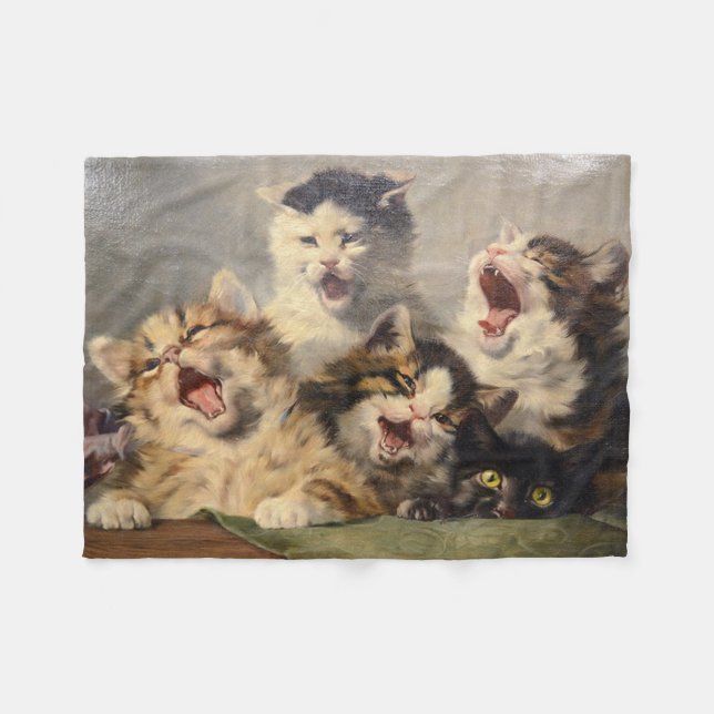 Kittensymfoni av Julius Adam II Fleecefilt (Framsidan (Horisontell))