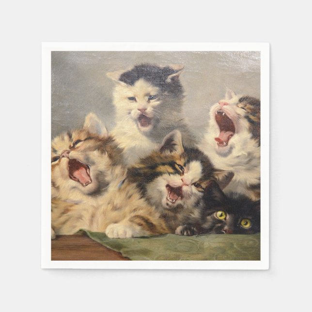 Kittensymfoni av Julius Adam II Pappersservett (Framsidan)