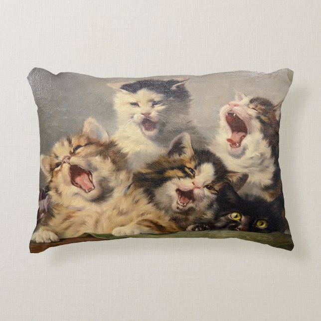 Kittensymfoni av Julius Adam II Prydnadskudde (Framsidan)