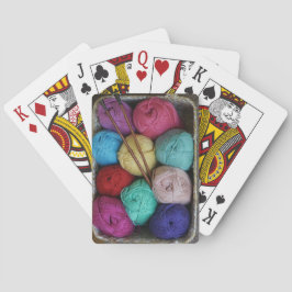 Kittering av färgat garn casinokort