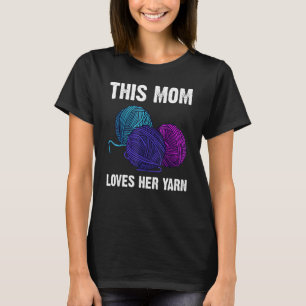 Kittering av tråd av krockgarn för Mamma Mor T Shirt