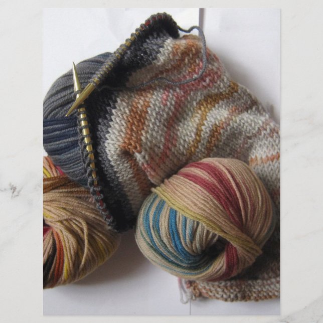 Kittering med yllgarn reklamblad (Framsidan)