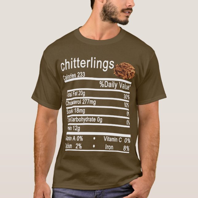 kitterlings Nutrition Facts kött T Shirt (Framsida)