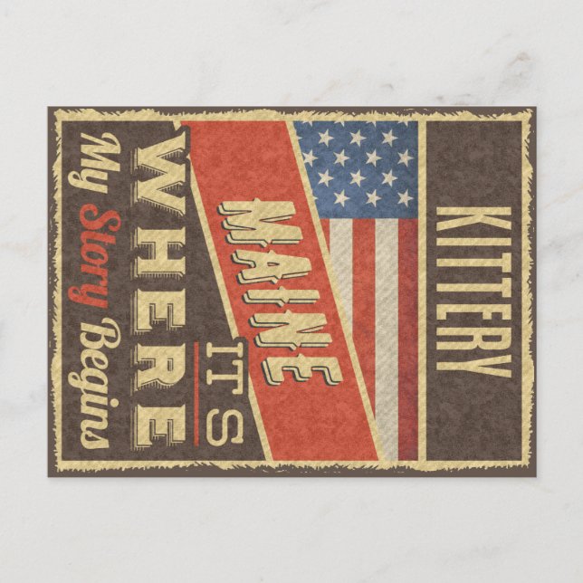 Kittery Maine Vykort (Framsida)