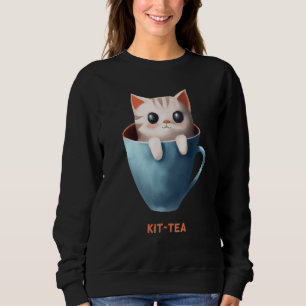 Kittete Kittete Kitty Katt Te Kattunge Kopp Söt An T Shirt