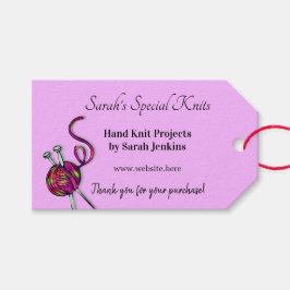 Kitting Business Lavender Tack Customer Märkres Presentetikett