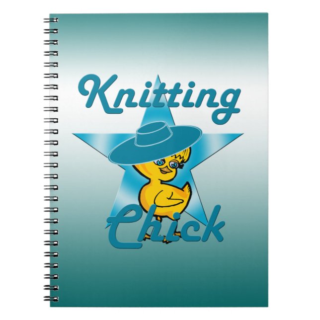 Kitting Chick #7 Anteckningsbok Med Spiral (Framsidan)