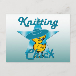 Kitting Chick #7 Vykort