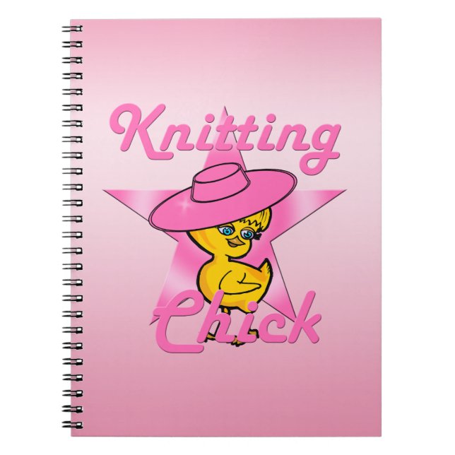 Kitting Chick #8 Anteckningsbok Med Spiral (Framsidan)