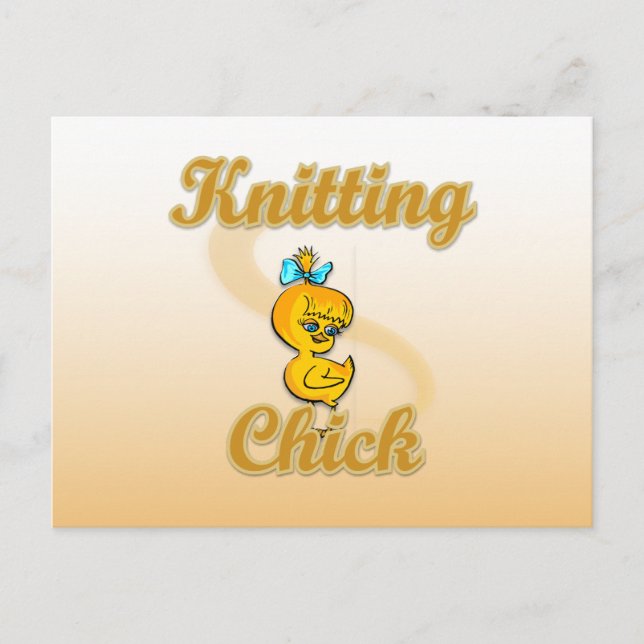 Kitting Chick Vykort (Framsida)