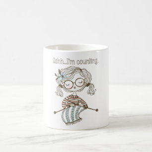 Kitting craft Sshh, jag räknar Kaffemugg