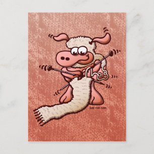 Kitting Sheep Vykort