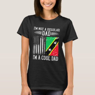 Kittitiska amerikanska Flagga Saint Kitts och Nevi T Shirt