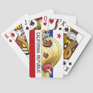 Kittlig Kalifornien björnflagga Casinokort