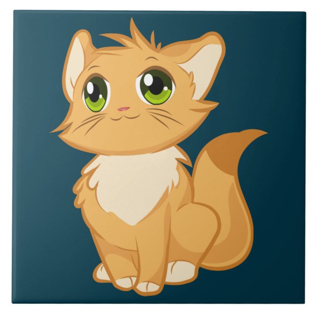 Kittlig keramik kakelplatta (Framsidan)